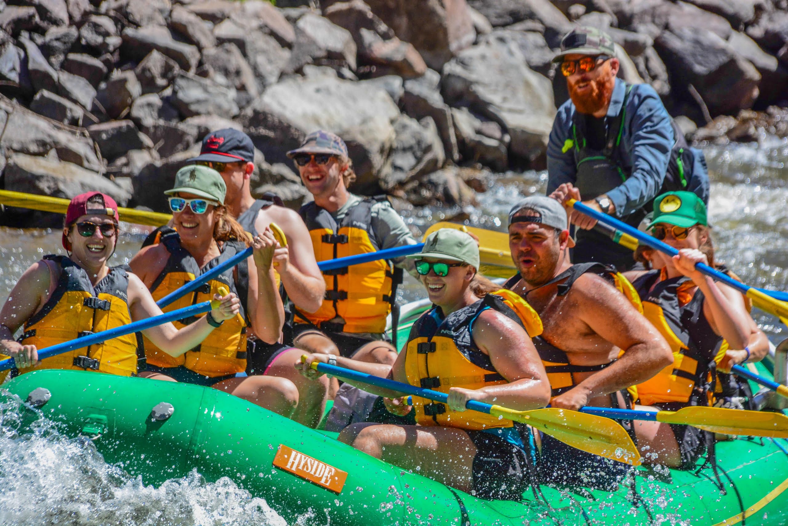 Group Rafting near Dillon on the Colorado River