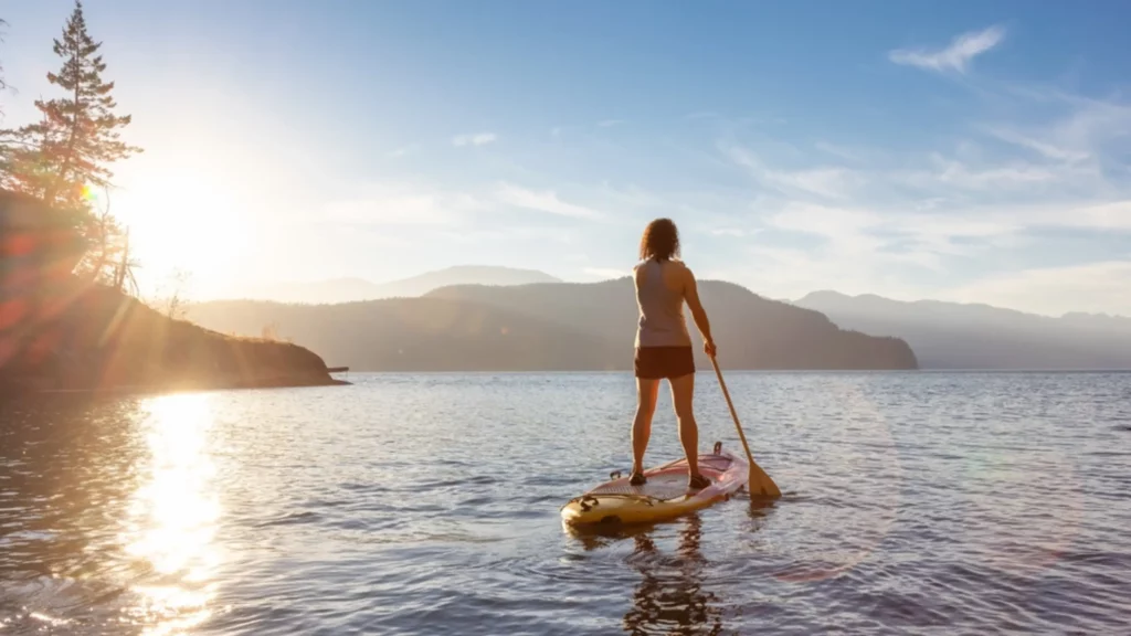 Paddle Boarding on Georgetown Lake - After Rating in Clear Creek
