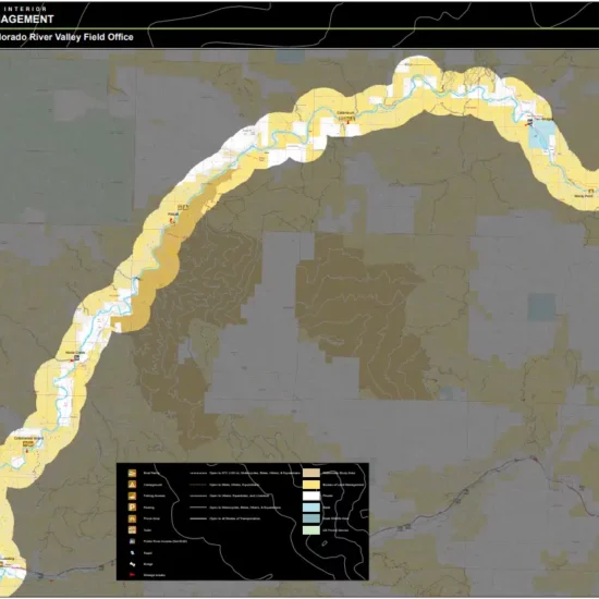 Where Is the Upper Colorado River - Land Management Map