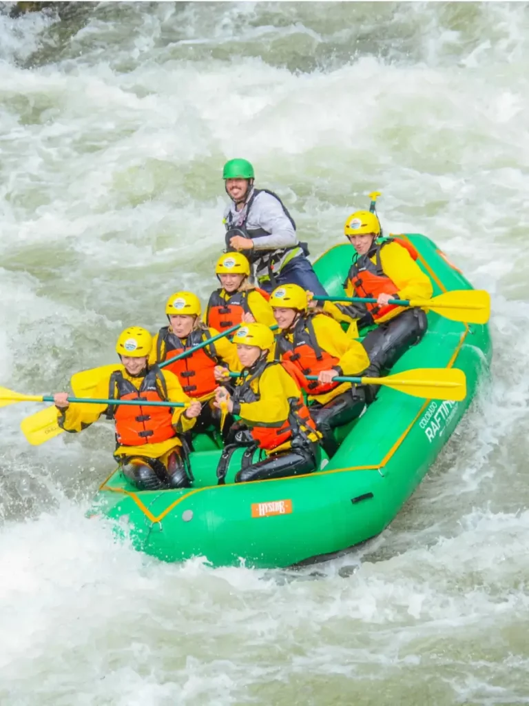 Group on Clear Creek Rapids